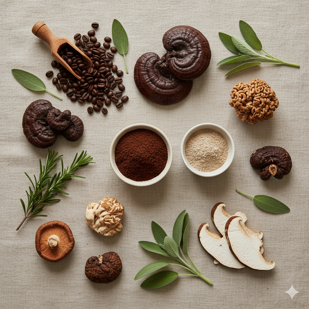 Hongos adaptógenos y menopausia