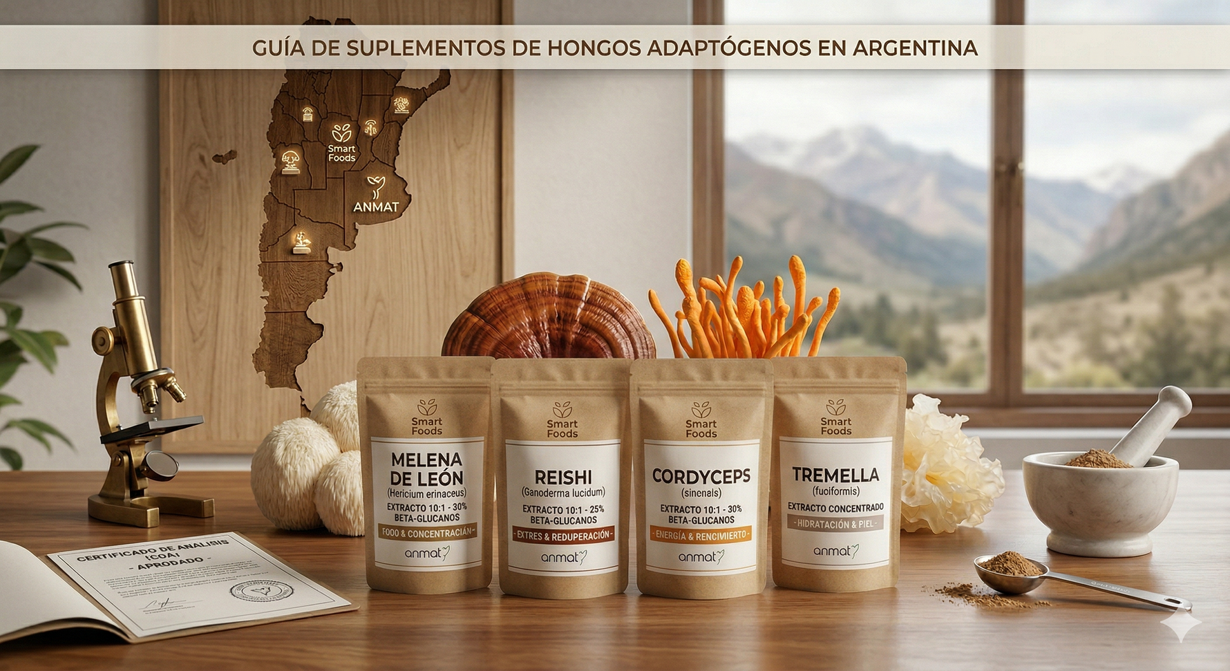 ¿Cuáles son los mejores hongos adaptógenos en Argentina?