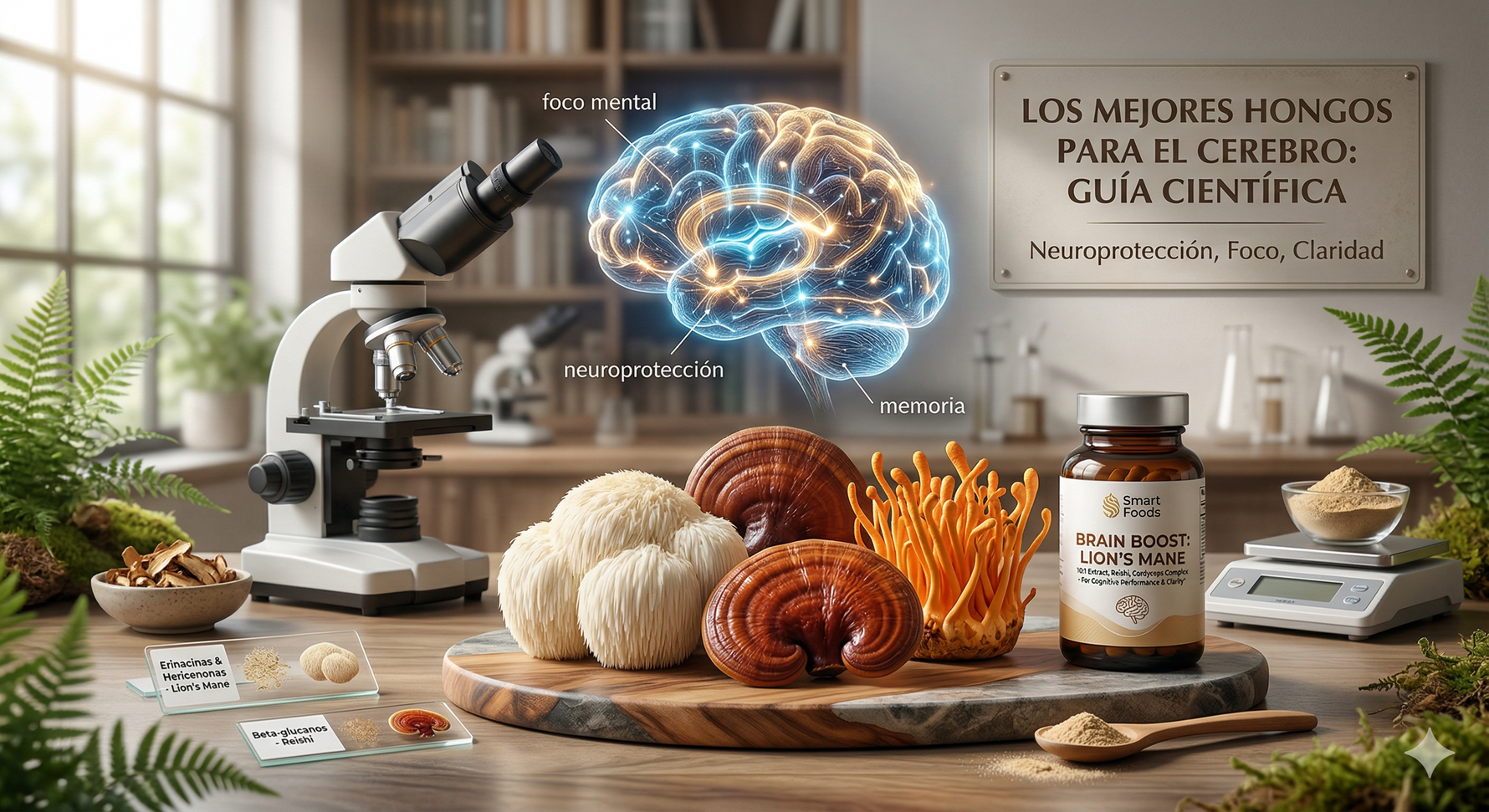 Los mejores hongos para el cerebro: guía comparativa