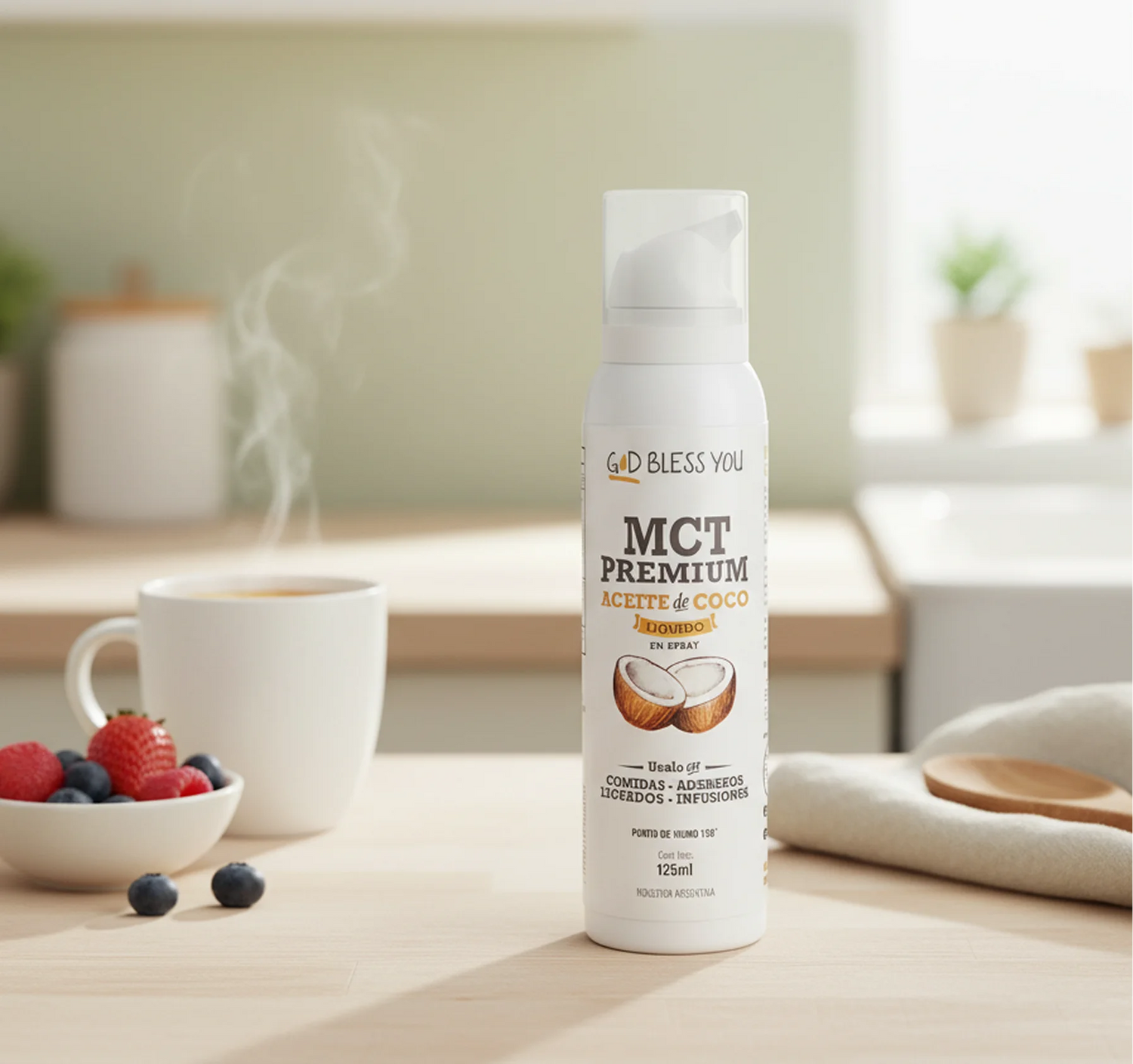 Aceite MCT Premium en spray 125ml – Energía rápida para tu cerebro