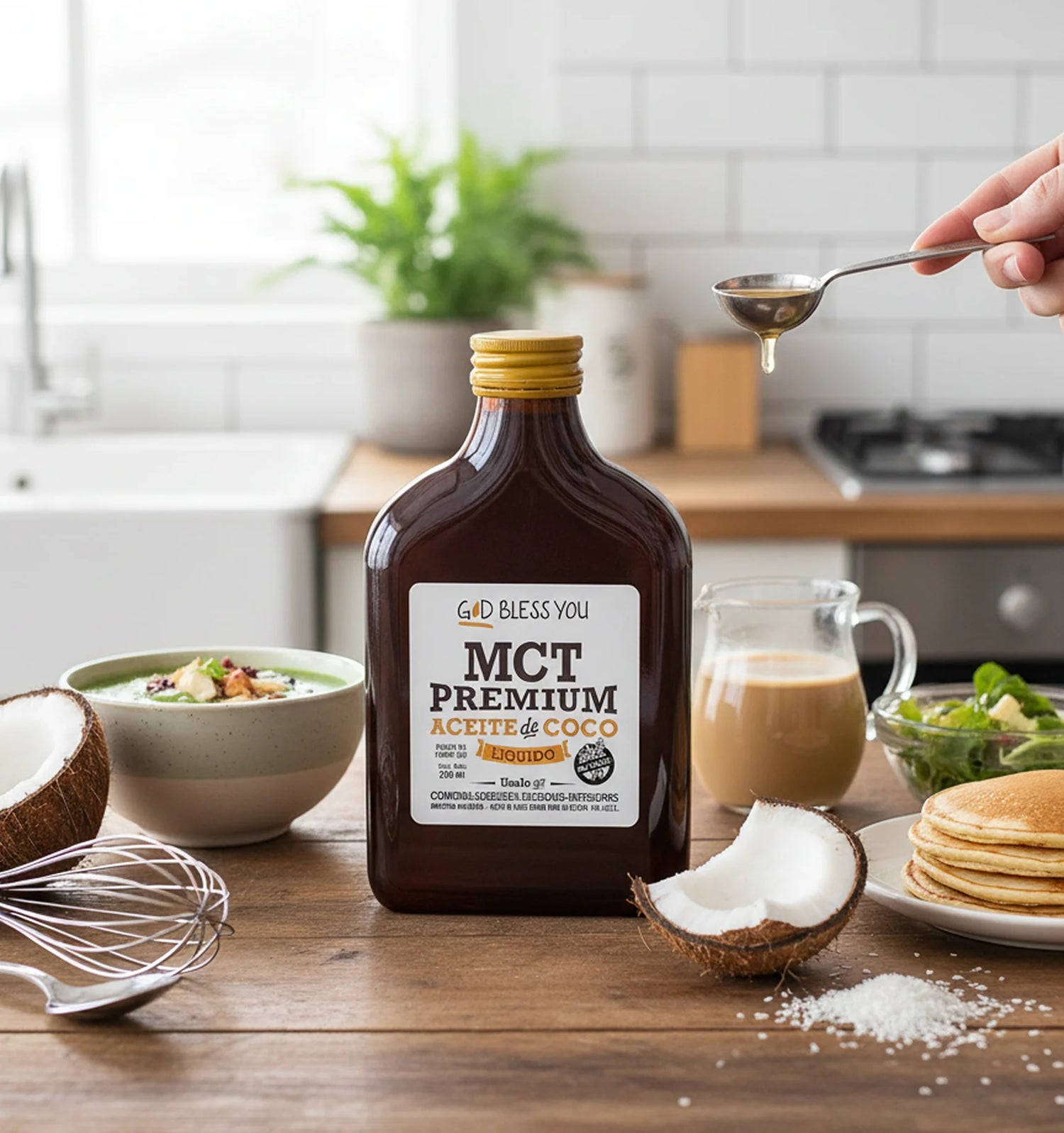 Aceite MCT Premium 200ml – energía rápida para tu cerebro